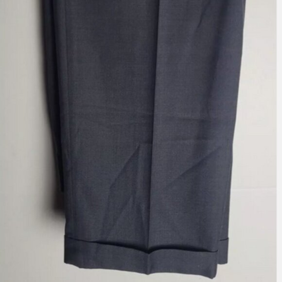 Perry Ellis Portfolio Mens Grey Slacks Pants Zip Fly Straight Leg Business 38x32 - Picture 2 of 3
